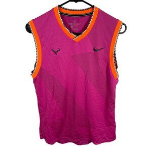 Nike Rafa Nadal AeroReact Sleeveless Shirt Mens S 2019 Indian Wells BV1099-686